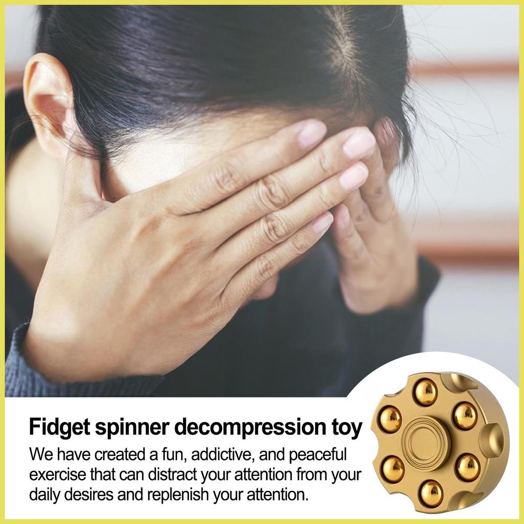 Fidget Spinner Anti-Stress Spinner Fidget โลหะแบริ่ง Spin แหวน Hand Spinner Fidget ของเล่นสําหรับ An