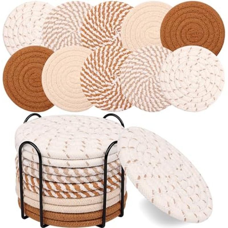 Boho Boho Coasters Minimalist สําหรับบ้านตารางประเภท 5 สี Ss ชุด Dicharts