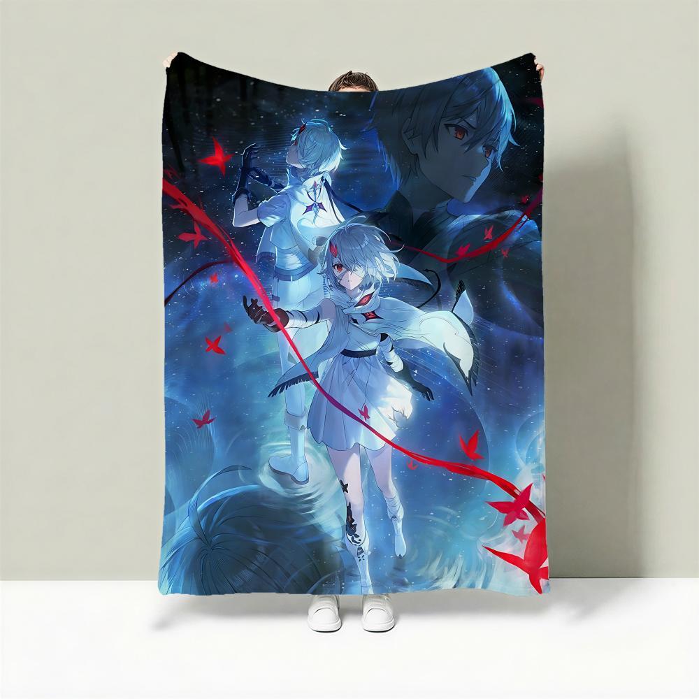 เกม D-Duet Night Abyss โยนผ้าห่มผ้าสักหลาดน้ําหนักเบาผิวนุ่มสําหรับระบายความร้อนในฤดูร้อน