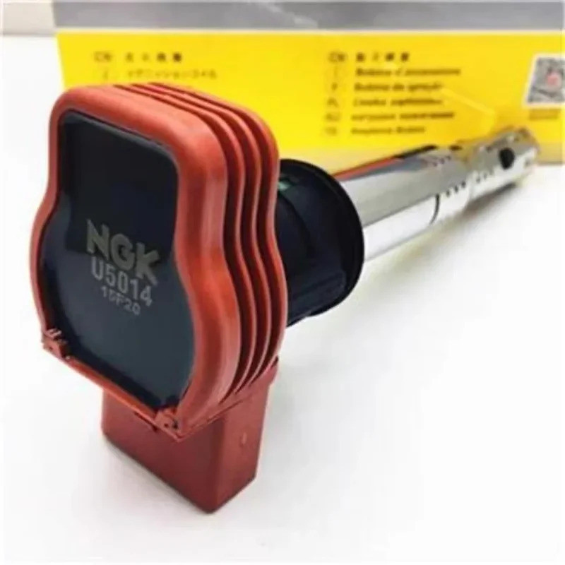 1PCS Original NGK U5014 48041 คอยล์จุดระเบิด OE:06E905115D สําหรับ Audi A4 A6 A7 A8 R8 S5 Lamborghin