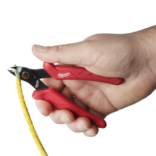 Milwaukee 48-22-6105 Mini Flush Cutters Spring Assisted Precision Wire Cutters สําหรับงานไฟฟ้า