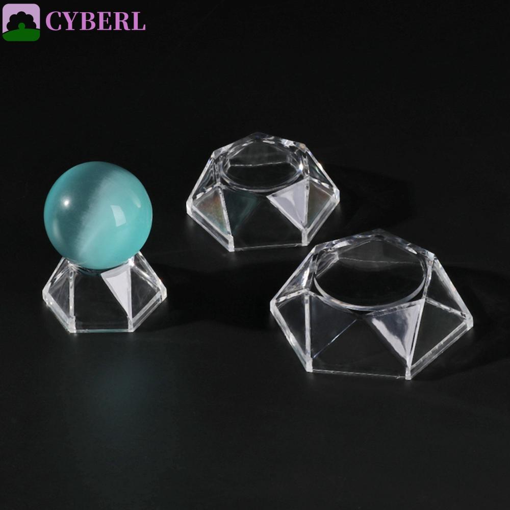 CYBERLINX Crystal Ball Base เครื่องประดับตั้งโต๊ะ แก้วตกแต่งบ้าน Volley Ball Quartz Sphere Holder