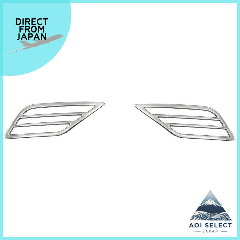 BRIGHTZ Corolla Cross 10 11 15 Early Model Super Mirror Stainless Steel Plating Reflector Garnish 2P