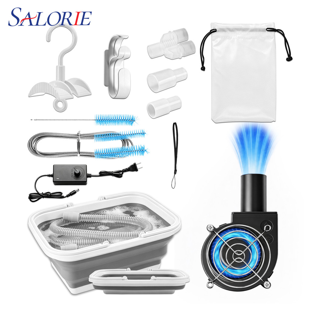 ชุดทําความสะอาด CPAP พร้อมท่อ CPAP เครื่องเป่า CPAP อุปกรณ์ทําความสะอาด ท่อทําความสะอาดแปรงพับตะขออ่างล้างหน้า
