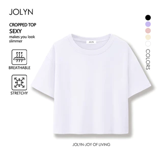 เสื้อยืดทรง crop นิ่มใส่สบาย ยืดแต่ไม่ย้วย S-XL ระบายอากาศและดูดซับความชื้น มีลายใหม่มาเพิ่ม เข้ากับทุกสไตล์