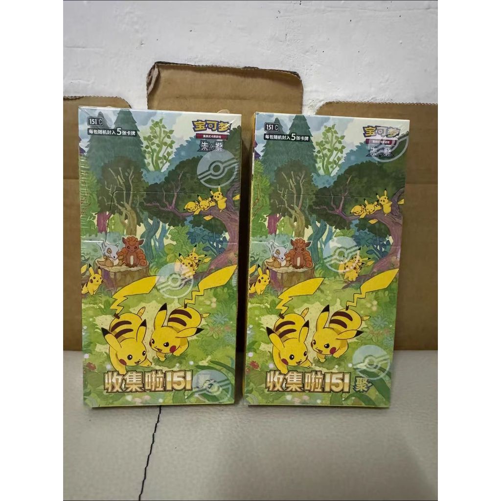 2025 ใหม่ Pokemon TCG Collection 151C 4.0 Ju Scary Slim Booster Box Regular Booster Box Sealed
