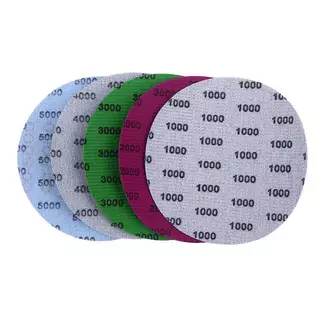 NDY 15/25 ชิ้น 5 นิ้ว 1000 2000 3000 4000 5000 กรวดกระดาษทรายแผ่นแห้งเปียกบดแผ่นขัดสําหรับโลหะไม้เครื่องมือขัด N