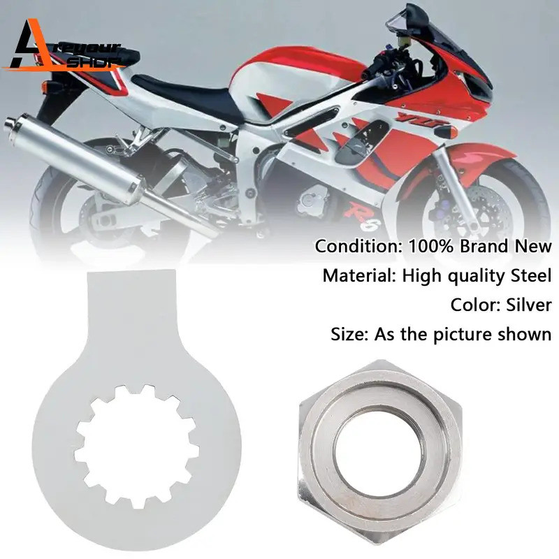 Ar เฟืองด้านหน้าอ่อนนุชล็อคเครื่องซักผ้า Tab Kit สําหรับ YAMAHA R6 YZF 600 1000 TDM 850