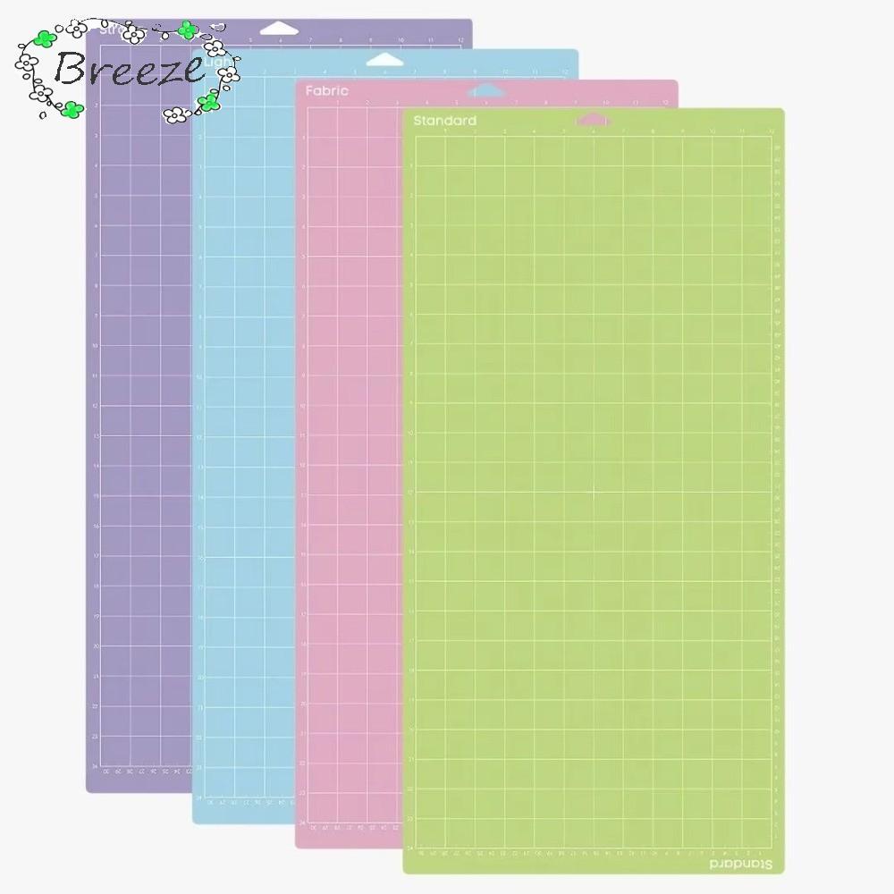 BREEZE แผ่นรองตัด, แผ่นรองตัด PVC กาว, กันลื่นแบบพกพา Cameo Silhouette Strong Grip Cricut Mat สําหรั