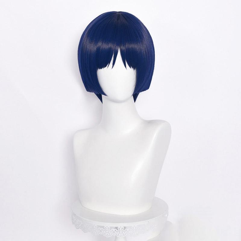 StardustLab Genshin Impact คอสเพลย์ Scaramouche วิกผมสีฟ้าวิกผมคอสเพลย์อะนิเมะวิกผมฮาโลวีน SDL