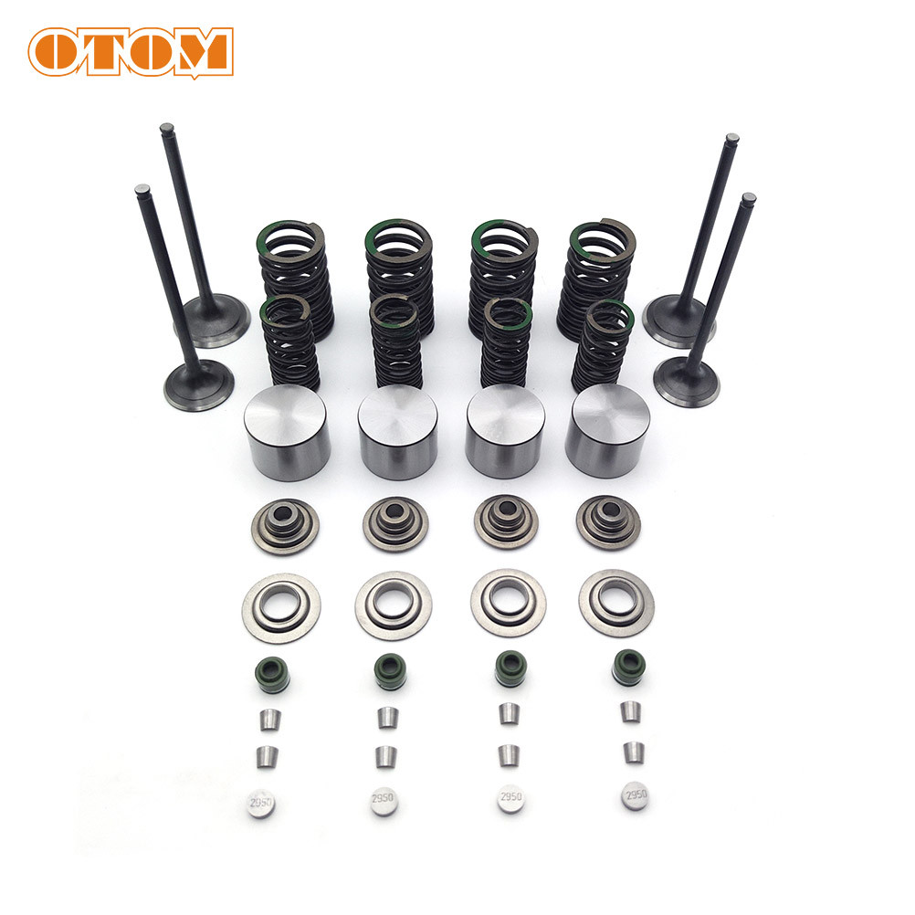 OT OTOM Motorcycle Valve Spring Assembly Kit Scooter Engine Intake Exhaust Valve Stem Oil Seal For K