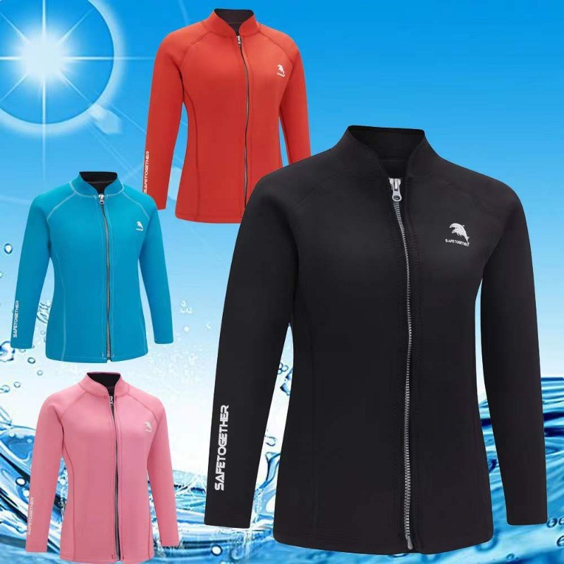 2MM ผู้หญิง Wetsuit ชุดว่ายน้ําแห้งเร็วนุ่มสําหรับ Scuba Dive Freediving