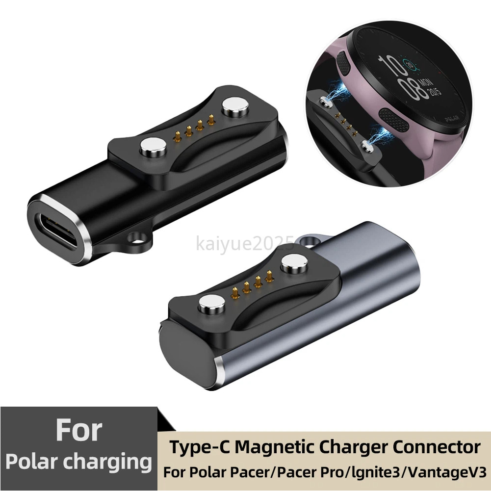 หญิง USB Type C Charger Converter สําหรับ Polar Pacer/Pro/Ignite 3/Vantage V3/M3/Grit X2 X 2 Pro กีฬ