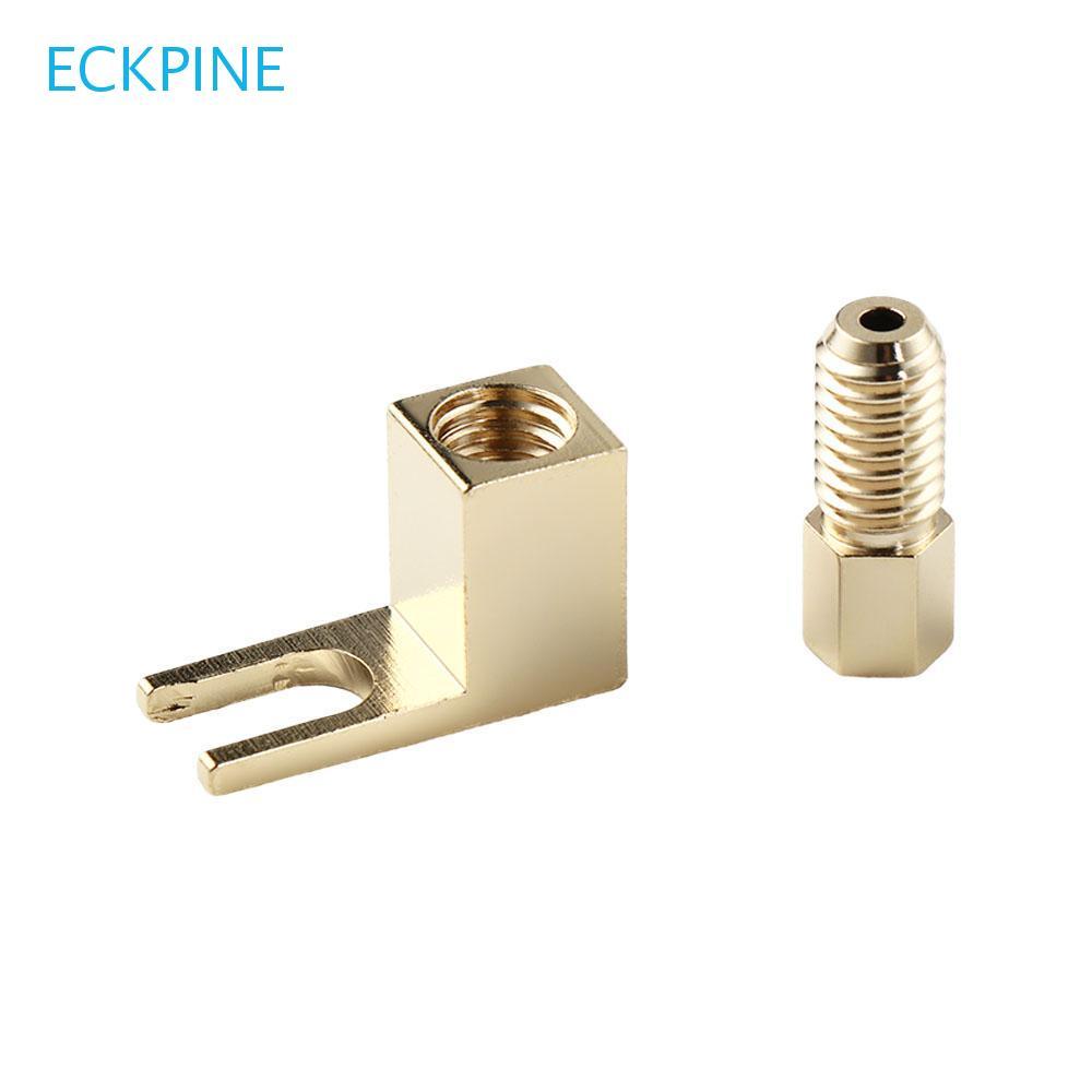ECKPINE U Spade Connector ทนทาน 1 ชิ้นอะแดปเตอร์จอบปลั๊กกล้วย Y ประเภทลําโพง Spade Plug