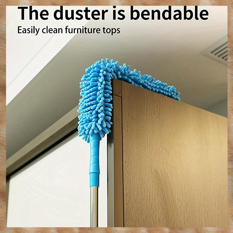 [KYG] พร้อมเสาขยายแบบยืดหยุ่น Chenille Telescopic Duster Anti-Static Chenille Duster