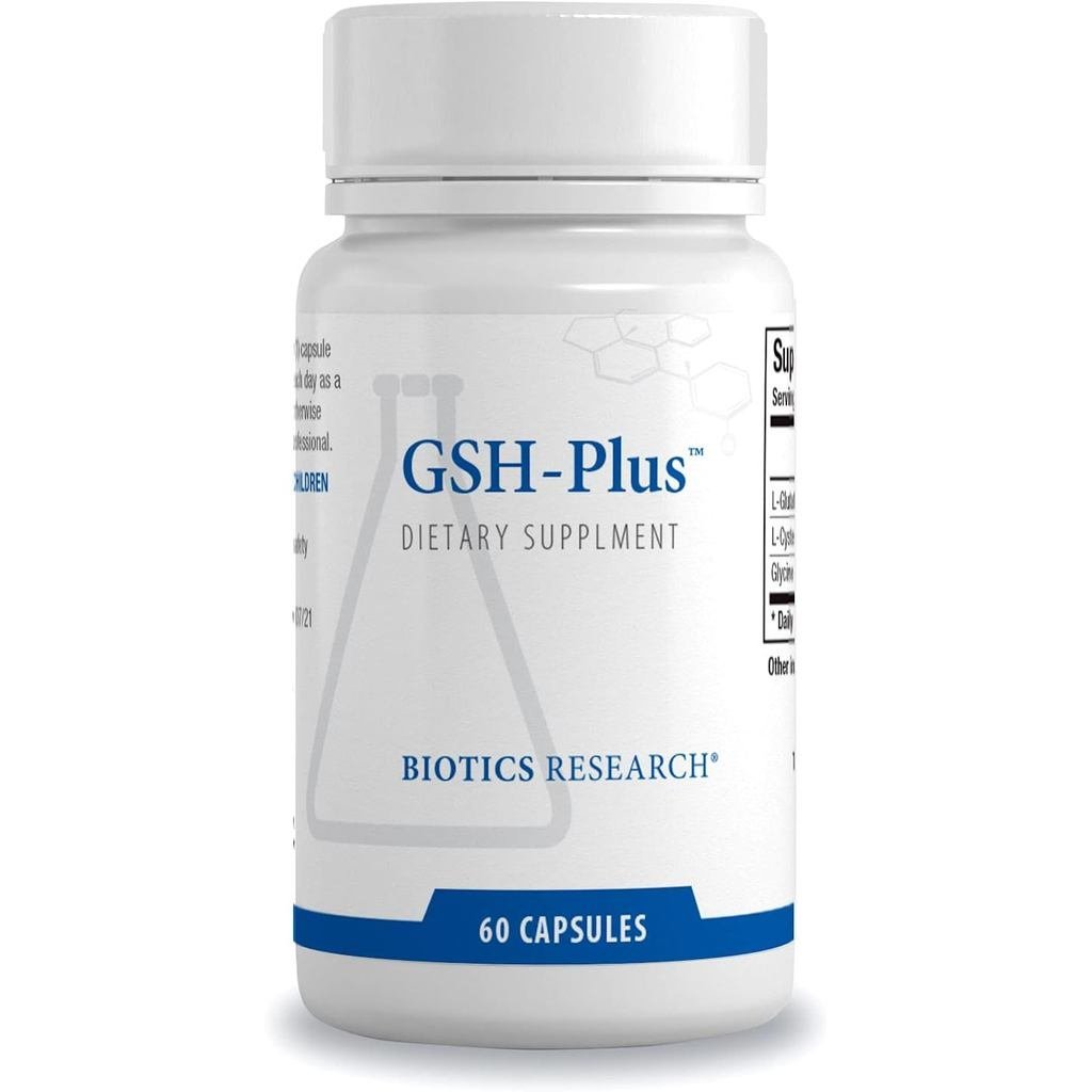 BIOTICS RESEARCH GSH Plus 150 มิลลิกรัม Glutathi Plus NAC และ Glycine Strong Antioxidant พอร์ต r Hea