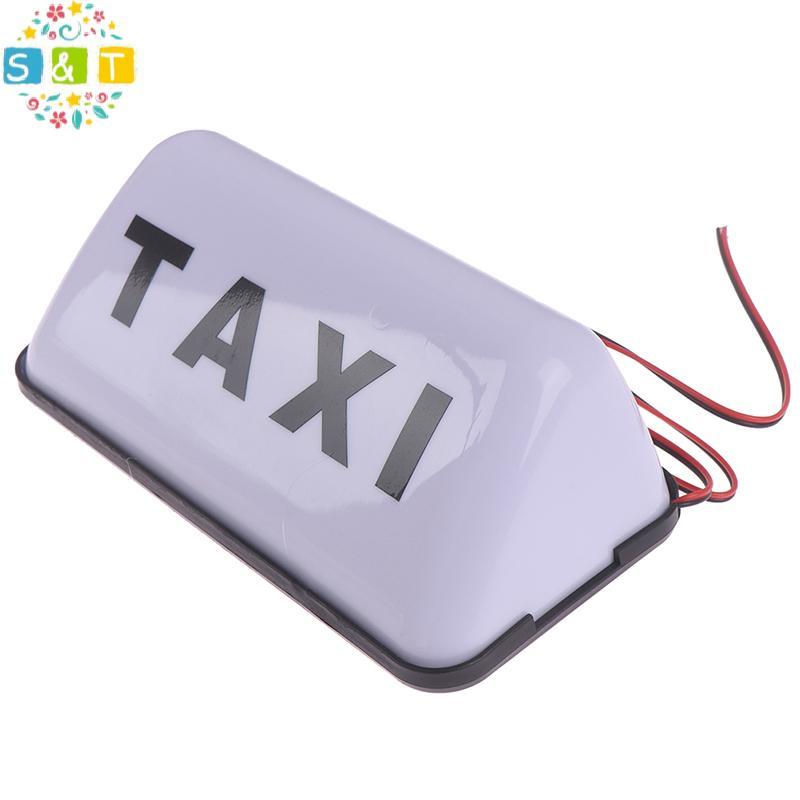 [S&T] Taxi Sign Cab Roof Top Topper Car Magnetic Sign Lamp 12V Light Waterproof {th}