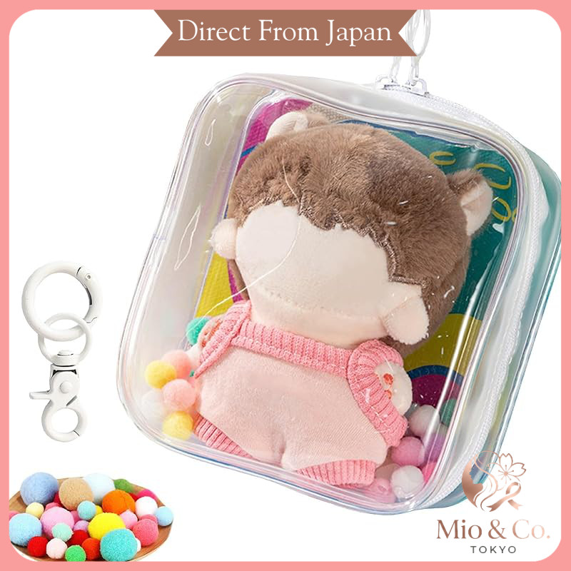 Plush Toy Carry Bag - Size S, M, L, O, XO - Transparent Waterproof Pouch for Otaku and Idol Merchand