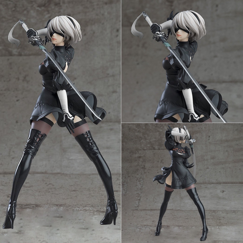 【mamadi.th】 Pop Nier: Automata BattleB Cartoon Girl Hand-Made Model Bookshelf Case Decoration Toys G