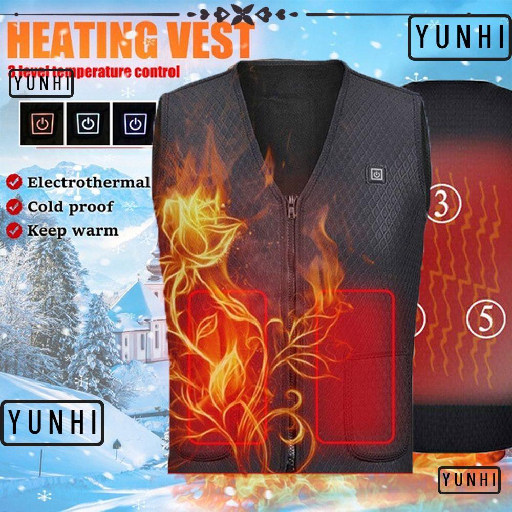 YUNHI เสื้อทําความร้อนผู้ชายผู้หญิงเสื้อผ้าฤดูหนาวที่อบอุ่น Camping Heating Coat