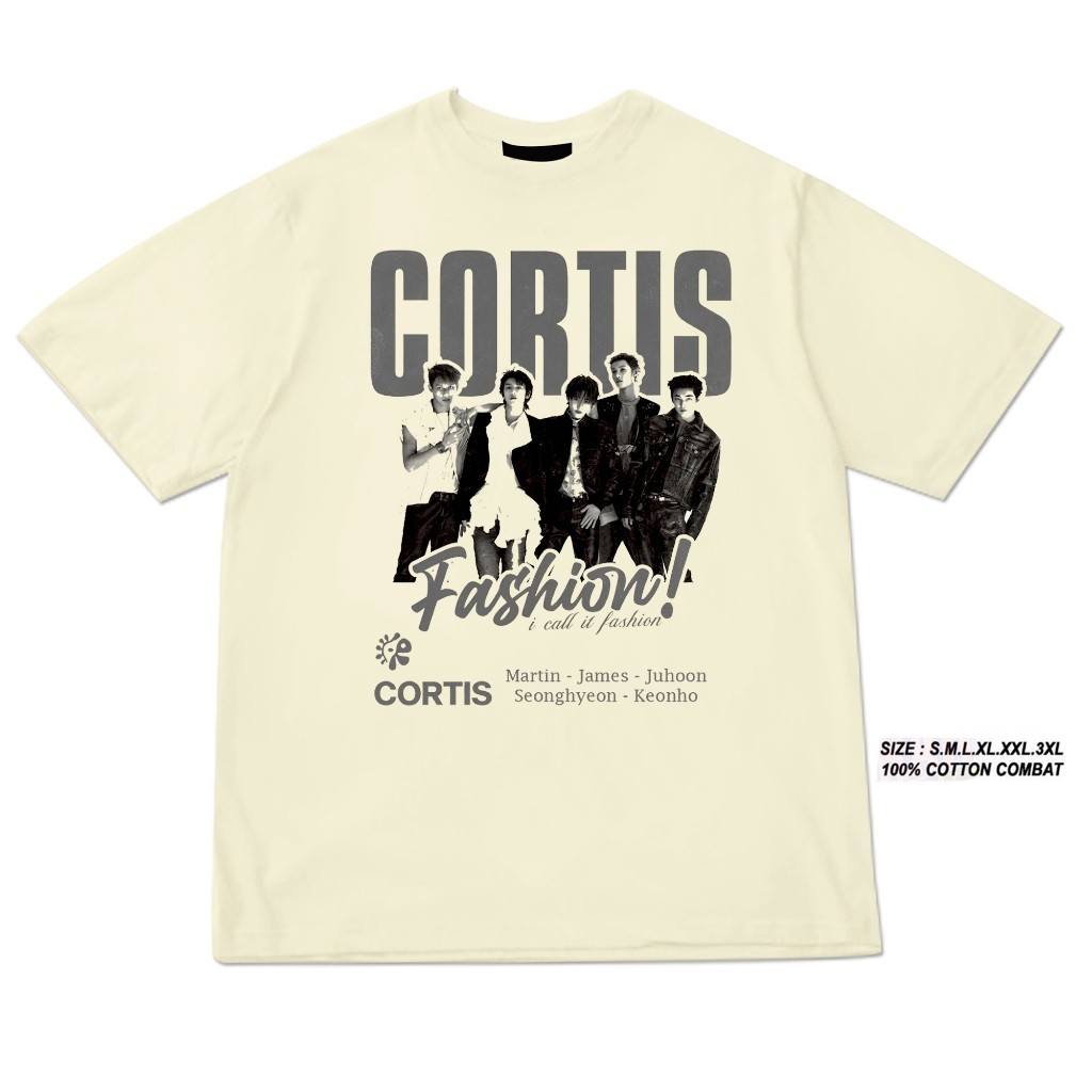 KATUN เสื้อยืด kpop CORTIS เกาหลี Cortis FASHION! รูปถ่าย ฝ้าย 100%