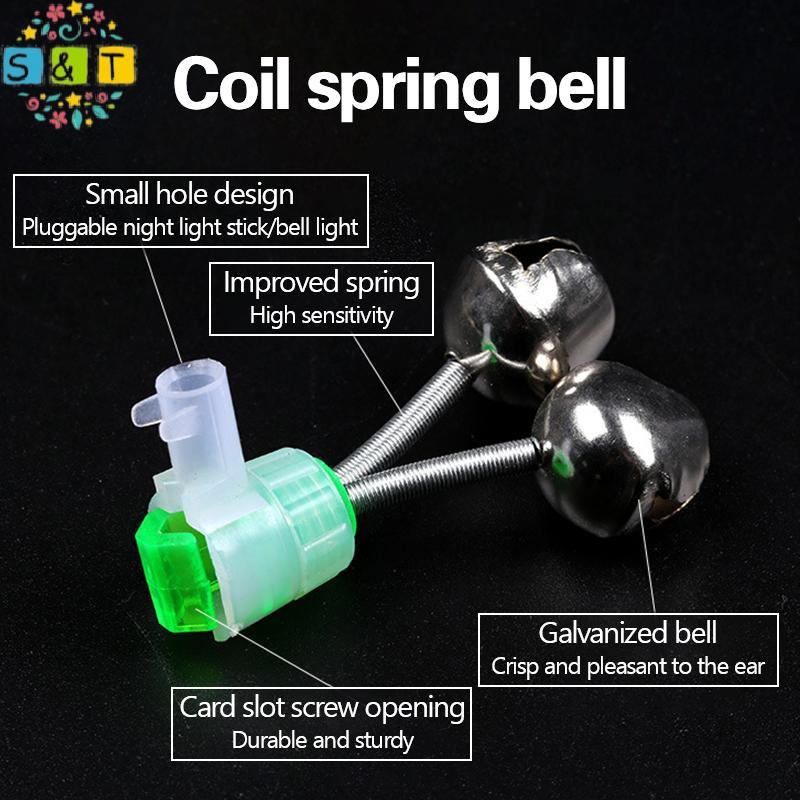 [S&T] Bell Fishing Anti-Fall Anti-Fall Sea Pole Throwing Rod Night Light Induction Night Fishing Rod