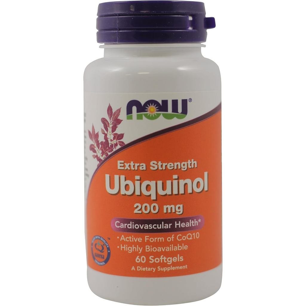 NOW Foods Ubiquinol - 200 มก. - 60 ซอฟท์เจล