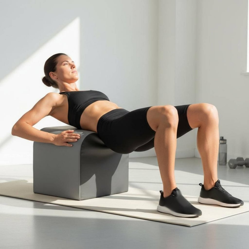 Multi-Function Hip Thrust Box Home Gym Hip Lift Bench ฐานกันลื่น