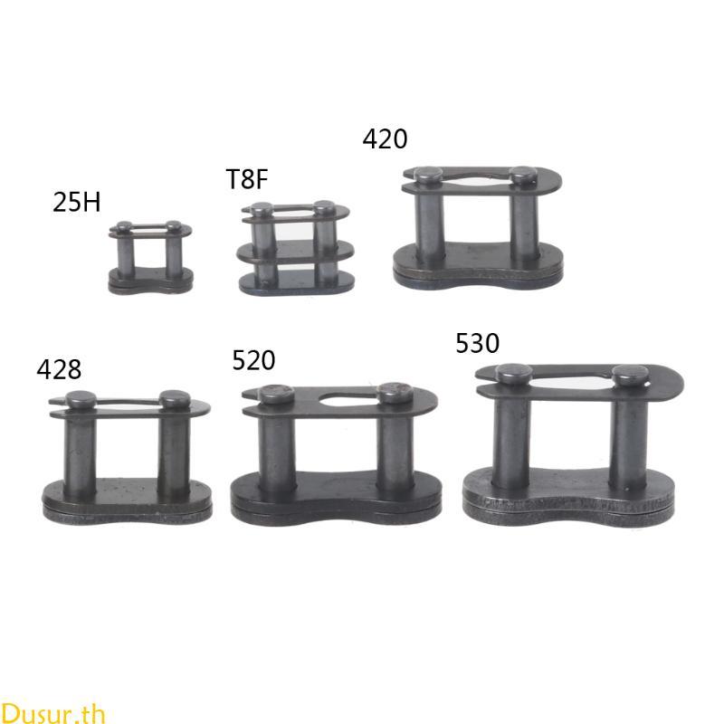 Dusur โซ่รถจักรยานยนต์ Master Buckle Ring Link 25H T8F 420 428 520 530 Connector อุปกรณ์เสริมรถจักรย