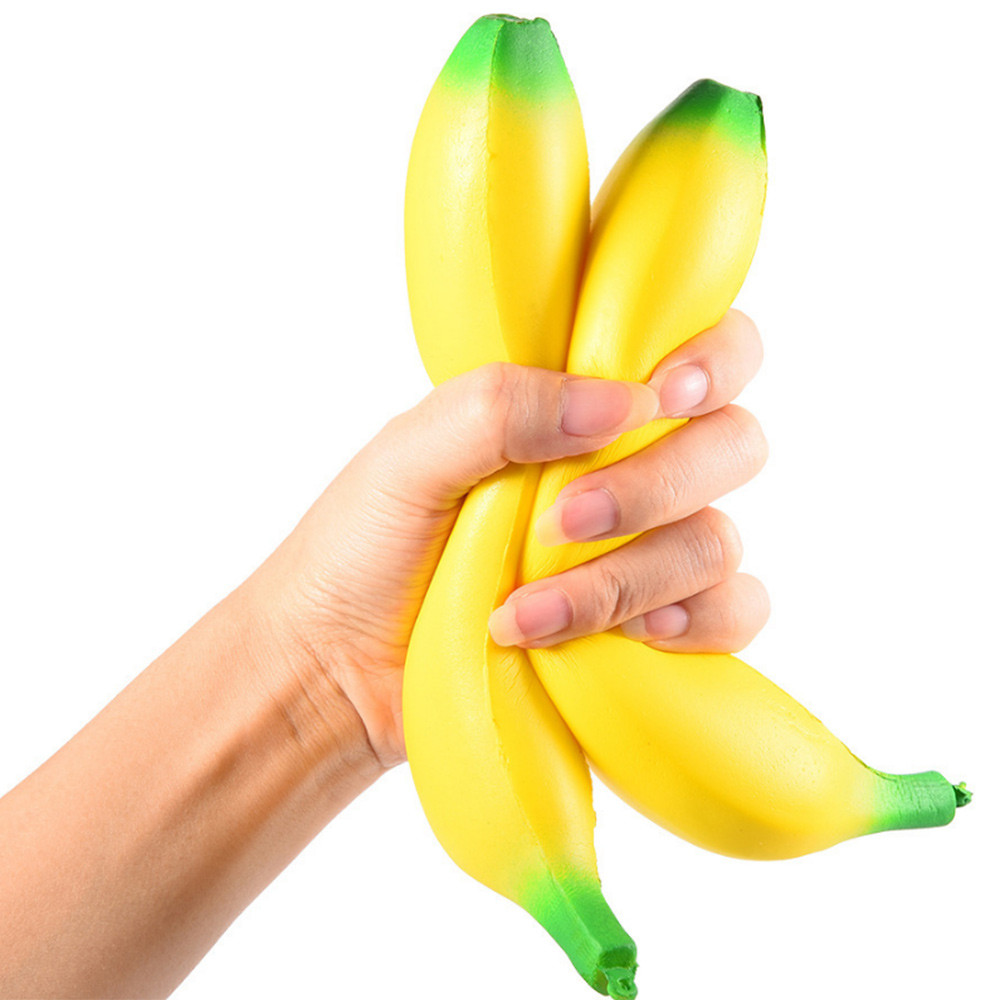 Anti-stress Squishy Slow Rising Jumbo Squishy Banana Toys Kneading Fruit Squeeze Toys