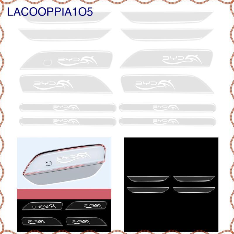 [lacooppia1o5] 4x Car Door Handle Wrap Protector Cover Decal Car Door Handle Protective Film for Byd