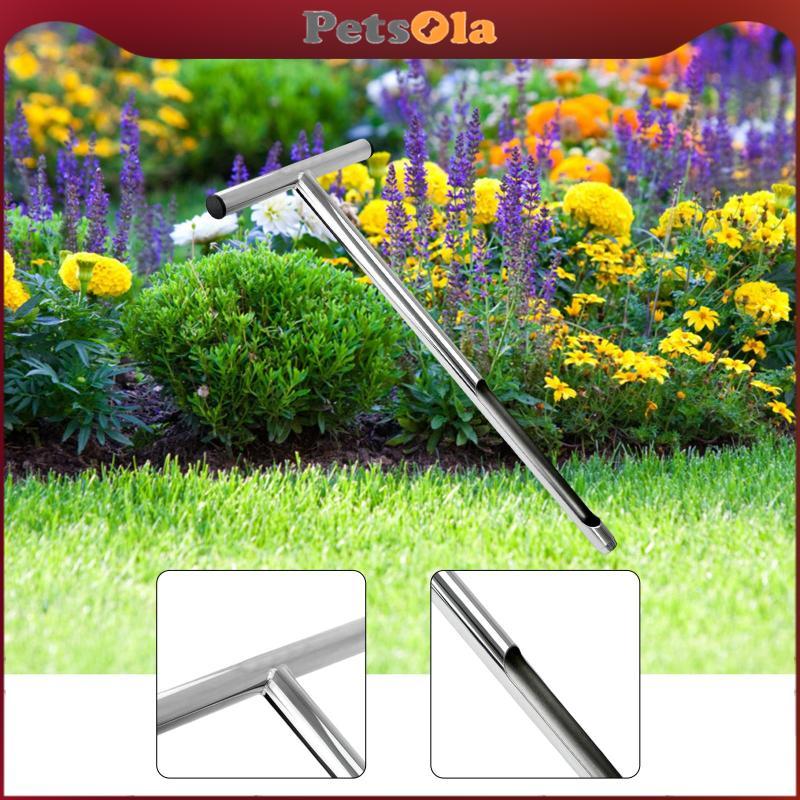 [PETSOLA] ตัวอย่างแบบพกพา Probe เครื่องมือตัวอย่างกลางแจ้งสแตนเลสทนทานสําหรับการทดสอบสวนสนามหญ้า