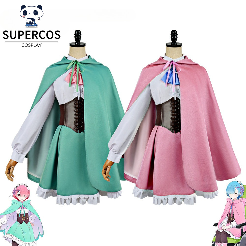Re:Zero S4 Ram Rem คอสเพลย์ Robe เครื่องแต่งกายชุดสําหรับ Comic Con Party