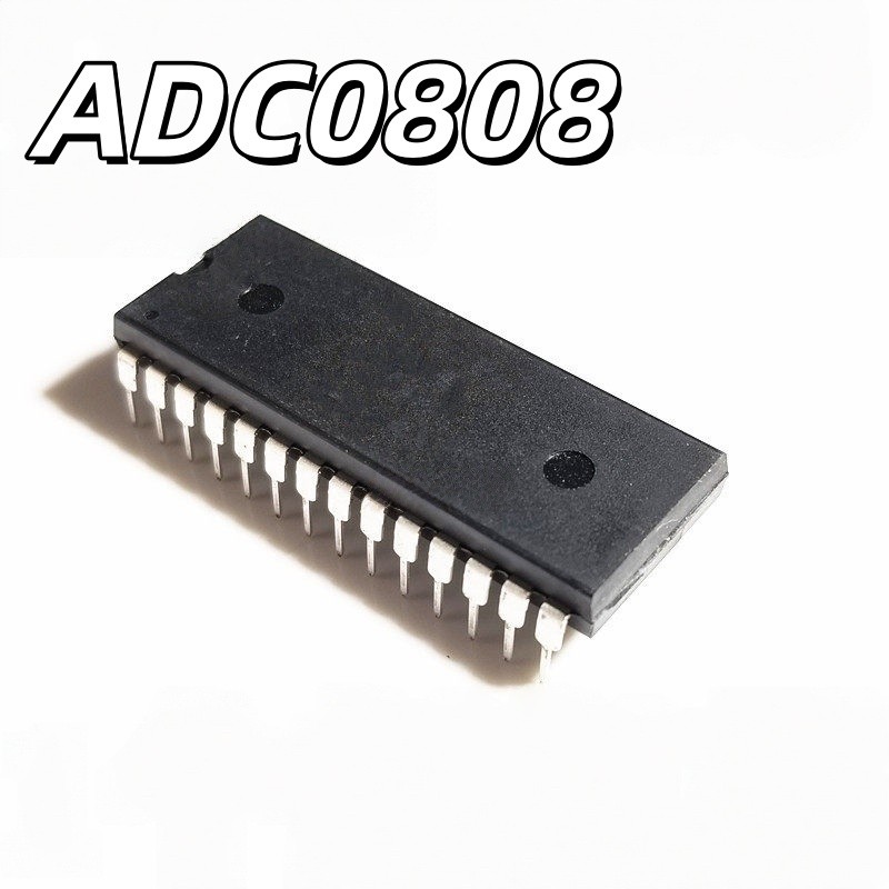 ยี่ห้อใหม่ ADC0808CCN In-Line DIP28 8-Digit Mode Converter ชิป IC กว้าง