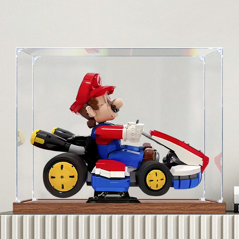 [กล่องแสดงโปร่งใส] กล่องแสดงอะคริลิคเหมาะสําหรับ Lego 72037 Mario Kart-Standard Type กล่องเก็บของทํา