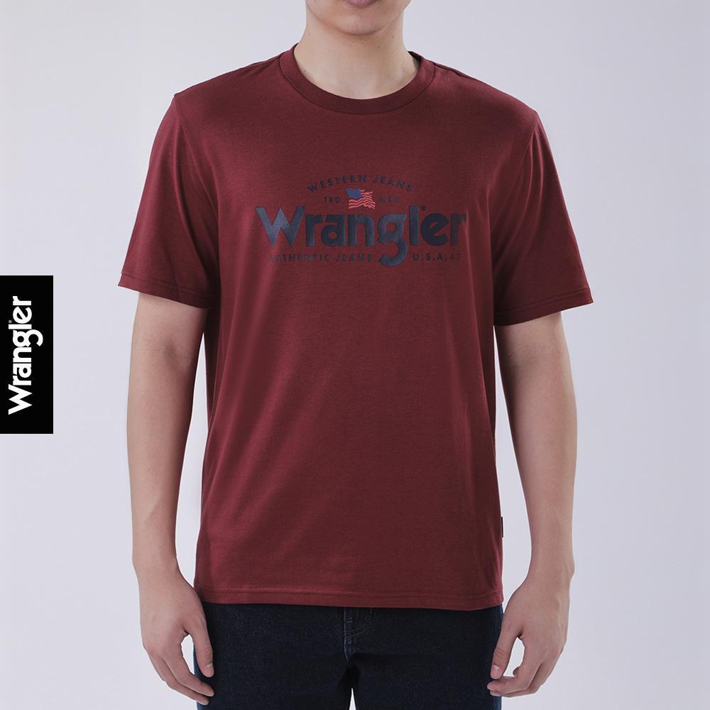 WRANGLER เสื้อยืดแขนสั้นผู้ชาย รุ่น WR F425MTSSF11 สีแดง – โปรปัง