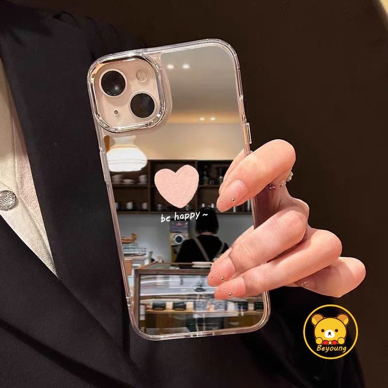 Love Heart MirrorสําหรับOPPO A6X A6 GT A6i A6V A6S A6T A6C A6K A5 A5X A5i A5M F31 Pro Plus 5G 4Gปีให