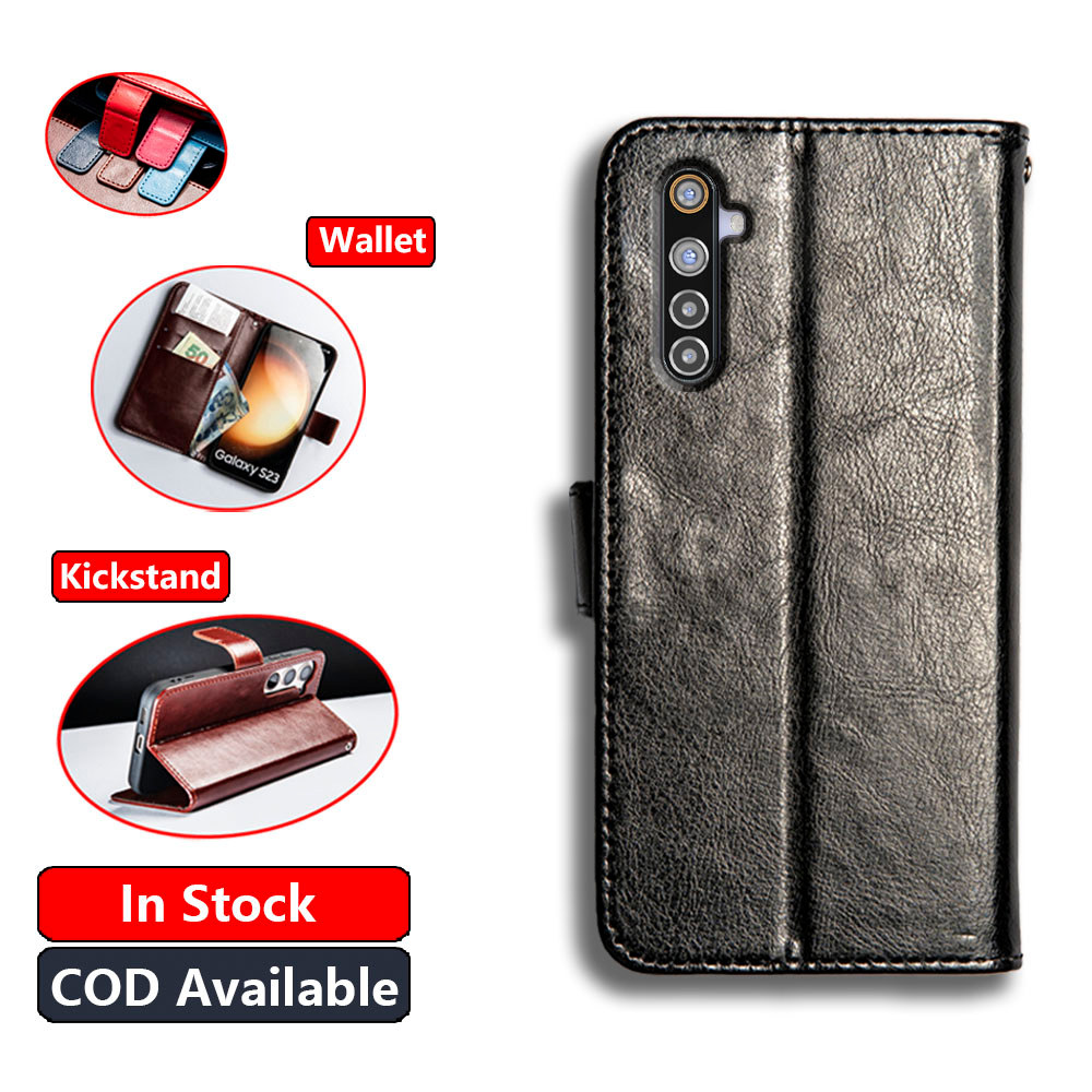 หนังคลาสสิกสําหรับRealme 6 6s Narzo Realme 6 Pro RMX2061 RMX2063 RMX2001 RMX2002 กระเป๋าสตางค์VINTAGE Folioกรณีพลิกโน้ตบุ๊คสไตล์แม่เหล็กปิดKickstandช่องเสียบการ์ด