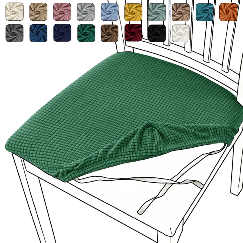 ปลอกเบาะเก้าอี้ ความยาว/ความกว้าง 30-48 ซม. ผ้าจักเวฟเฟิลลาย Jacquard ผ้าคลุมเก้าอี้สำนักงาน