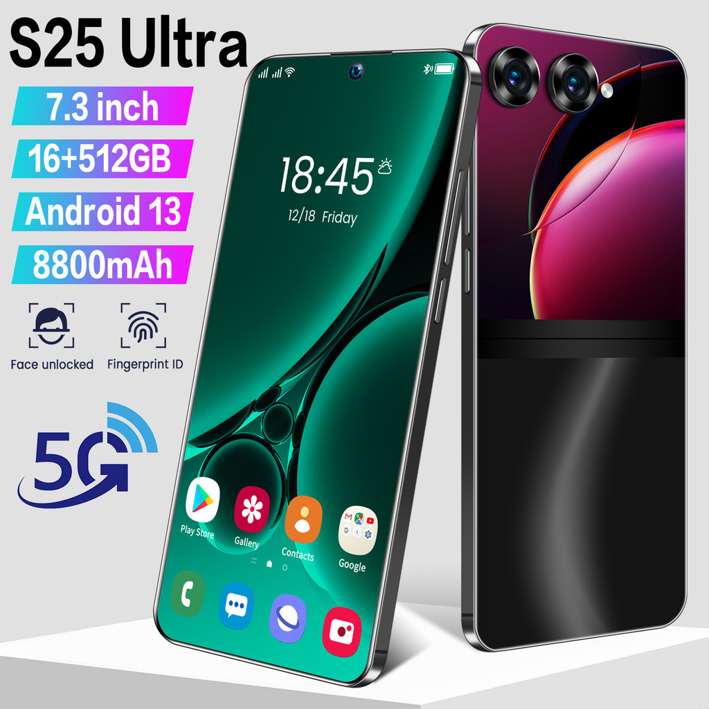 โทรศัพท์มือถือ S25 Ultra+Android 16+512G แหล่งที่มาสมาร์ทโฟน Ozonคลังสินค้าพร้อม⭐⭐0508  2.5  5