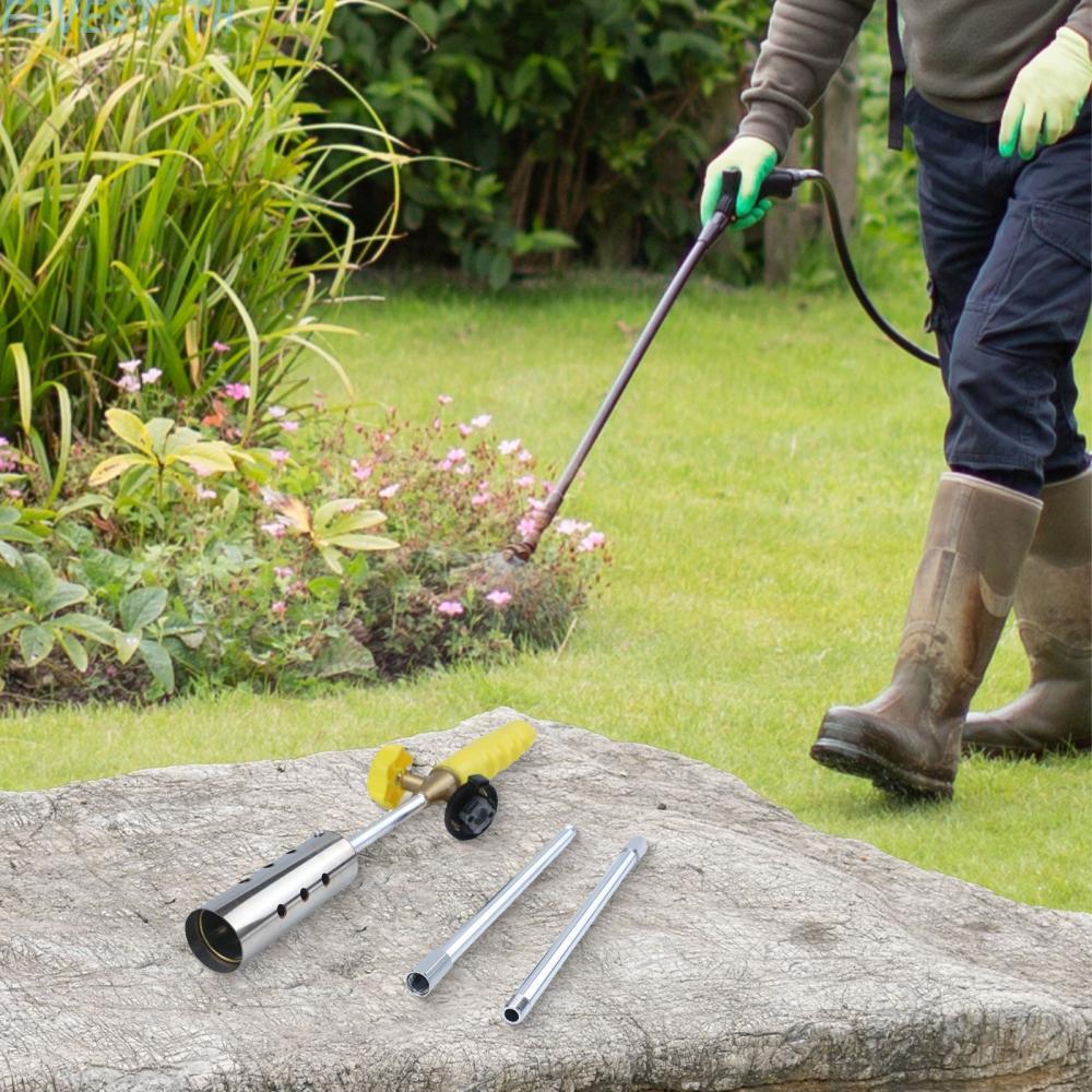 ⭐FIVESTARS⭐Stainless Steel Grass Burner Torch for Garden Weeding and Charcoal BBQ