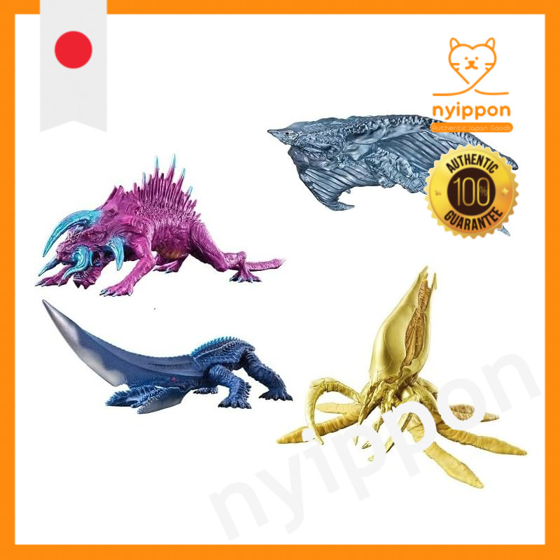 Movie Monster Series 4-Piece Set: Jaiger / Gilon / Virus / Zigra GAMERA -Rebirth- 2023