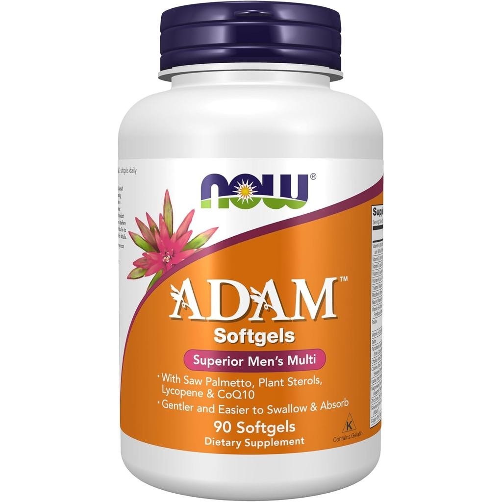 ตอนนี้สADAM™ ผู้ชายหลายพร้อมเลื่อย Palmetto Plant Sterols Lycopene & CoQ10 90 ซอฟท์เจล