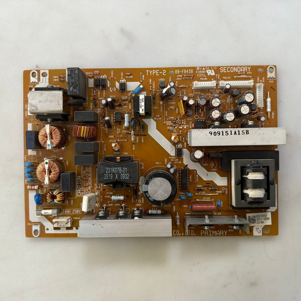 Original Toshiba 32AV550C 32AV555D TV Power Board SRV2169WW-I TYPE 68-FB43B