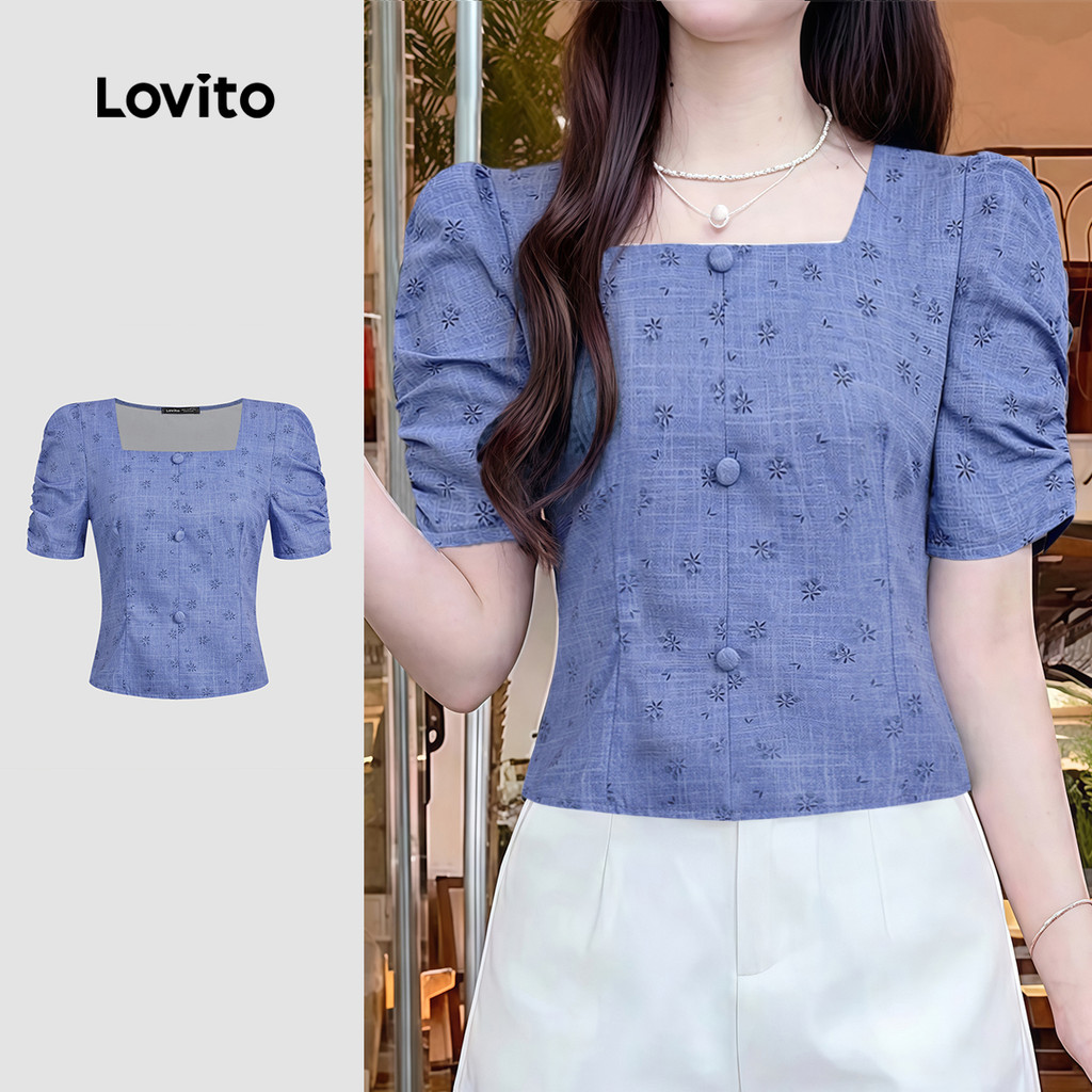 Solid Color Ladies Elegant Simple Shirt-BLK4P1D880