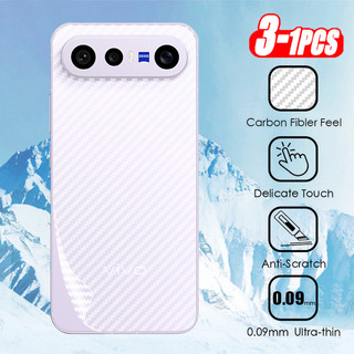 1-3 ชิ้นคาร์บอนไฟเบอร์ฟิล์มสําหรับ Vivo X300 FE Pro Ultra VivoX300FE X200FE 5G Back Protector Hydrogel นุ่มโปร่งใสครอบคลุมป้องกันฟิล์ม