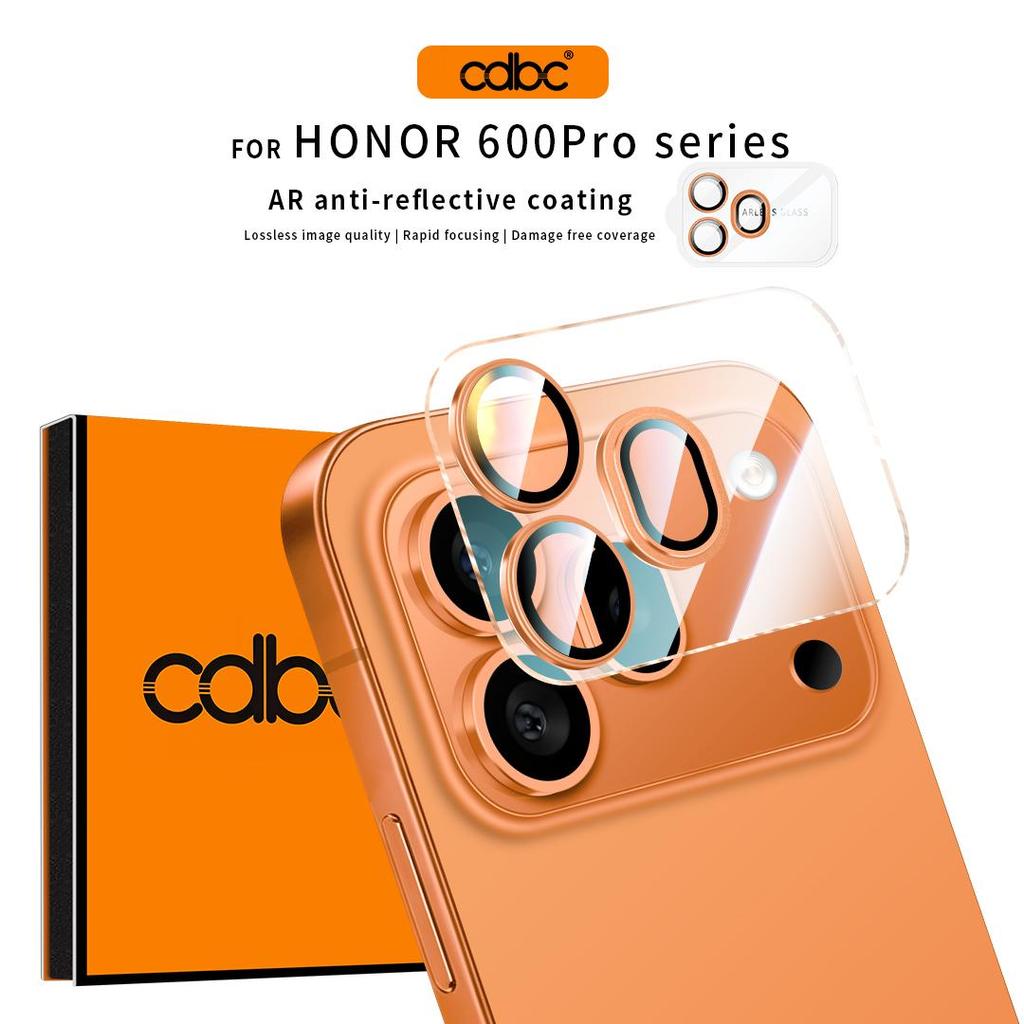CDBC กรอบตัวป้องกันเลนส์แบบบูรณาการสําหรับ Honor 600/600 Pro, HD Clear Anti-Glare Anti-Scratch, ป้องกันกล้องเต็มรูปแบบ, น้ําหนักเบา Ultra-Thin ไม่มีแรงกระแทกบนการถ่ายภาพ