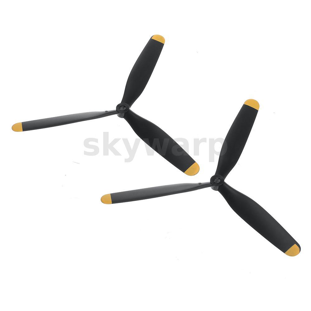 Eachine F4U CORSAIR VMF-217 500mm RC เครื่องบินอะไหล่ 3 ใบมีดใบพัดครบชุด / ใบพัด 3 ใบมีด