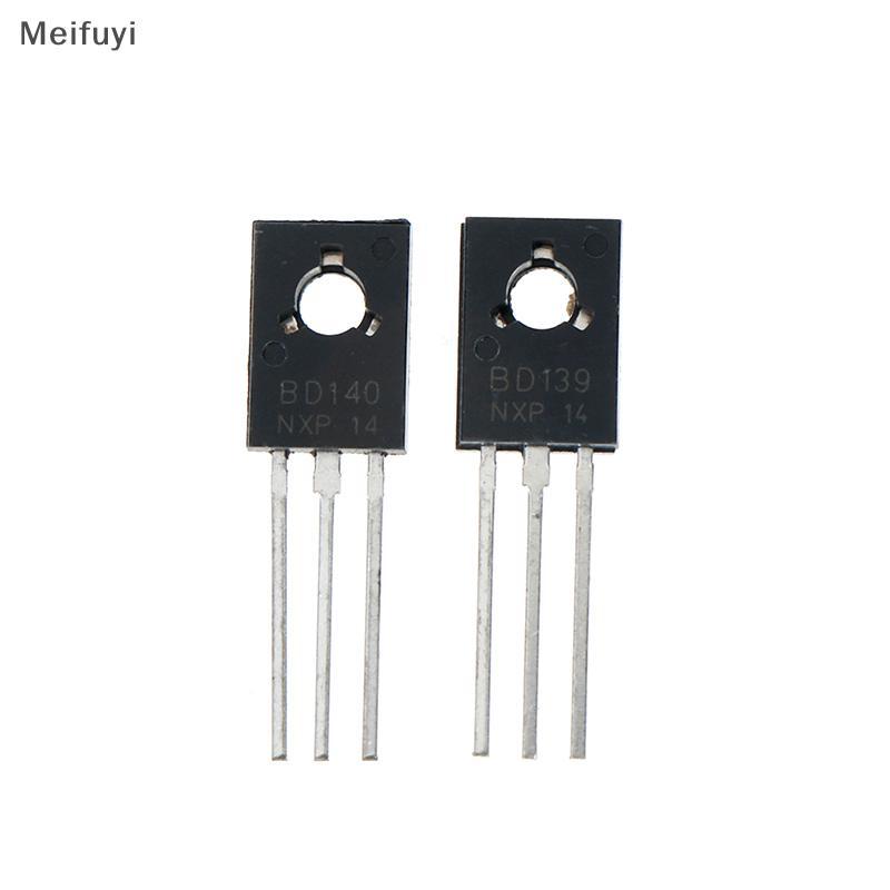 [Meifuyi] 20 ชิ้น BD139 BD140 ( BD140 10 ชิ้น + BD139 10 ชิ้น) ทรานซิสเตอร์พลังงาน TO-126