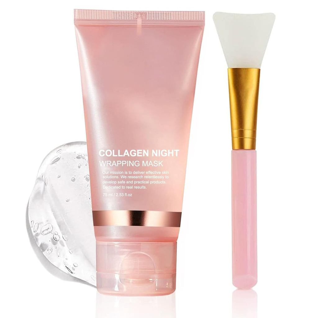 Collagen Night Wrapping Mask,Overnight Collagen Wrapping Mask,Collagen Peel Off Face Mask,Elasticity